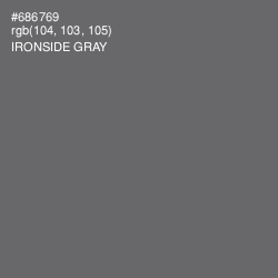 #686769 - Ironside Gray Color Image